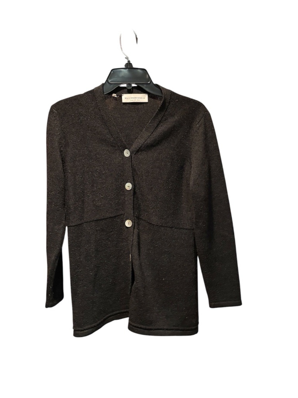 Blupervinca Merlino Wool Blend Cardigan Sweater Charcoal Size 38 XS
